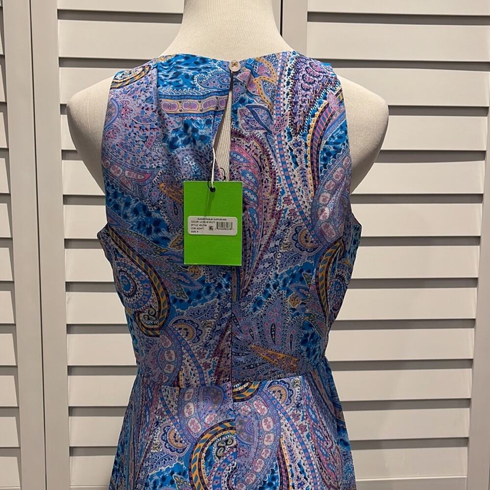 Sam Edelman NWT Summer Paisley Ruffled MIDI Dress, lined and gorgeous. - Picture 9 of 16